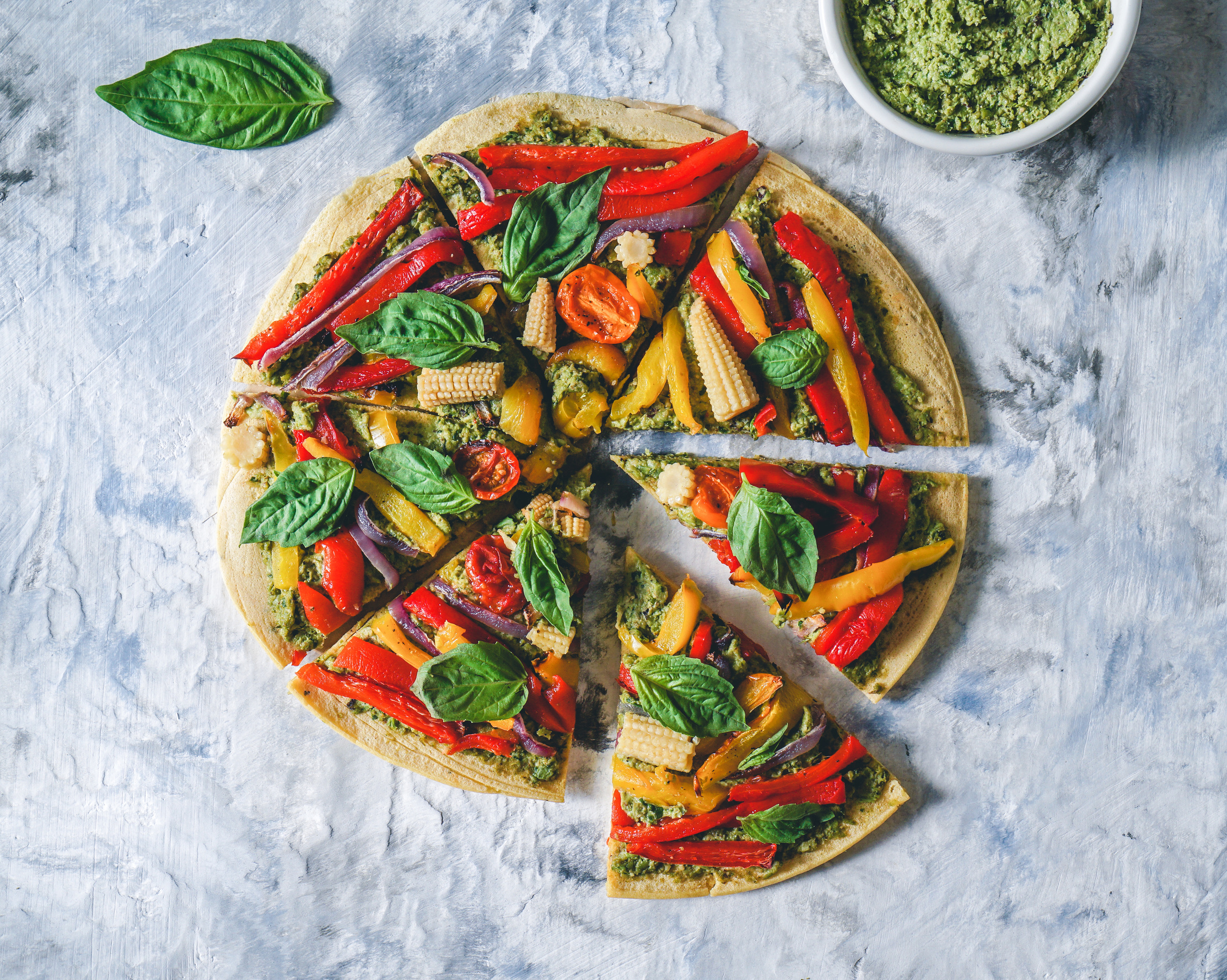 Healthy Vegan Gluten-free Pizza